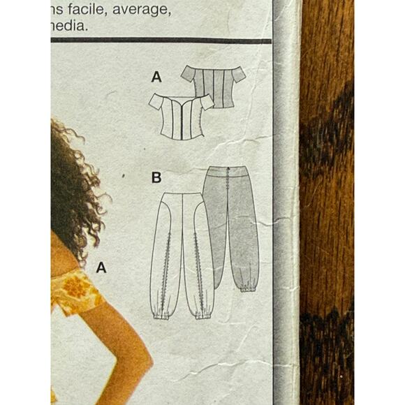 Vintage Burda 8190 Harem Pants Opt. Evening Special Occasion or Casual Day Beach - Picture 3 of 8